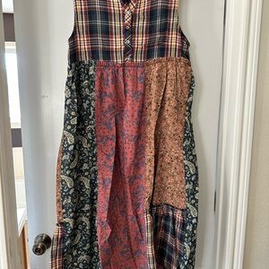 Natural Life Plaid Shirt with Multicolor Patterns